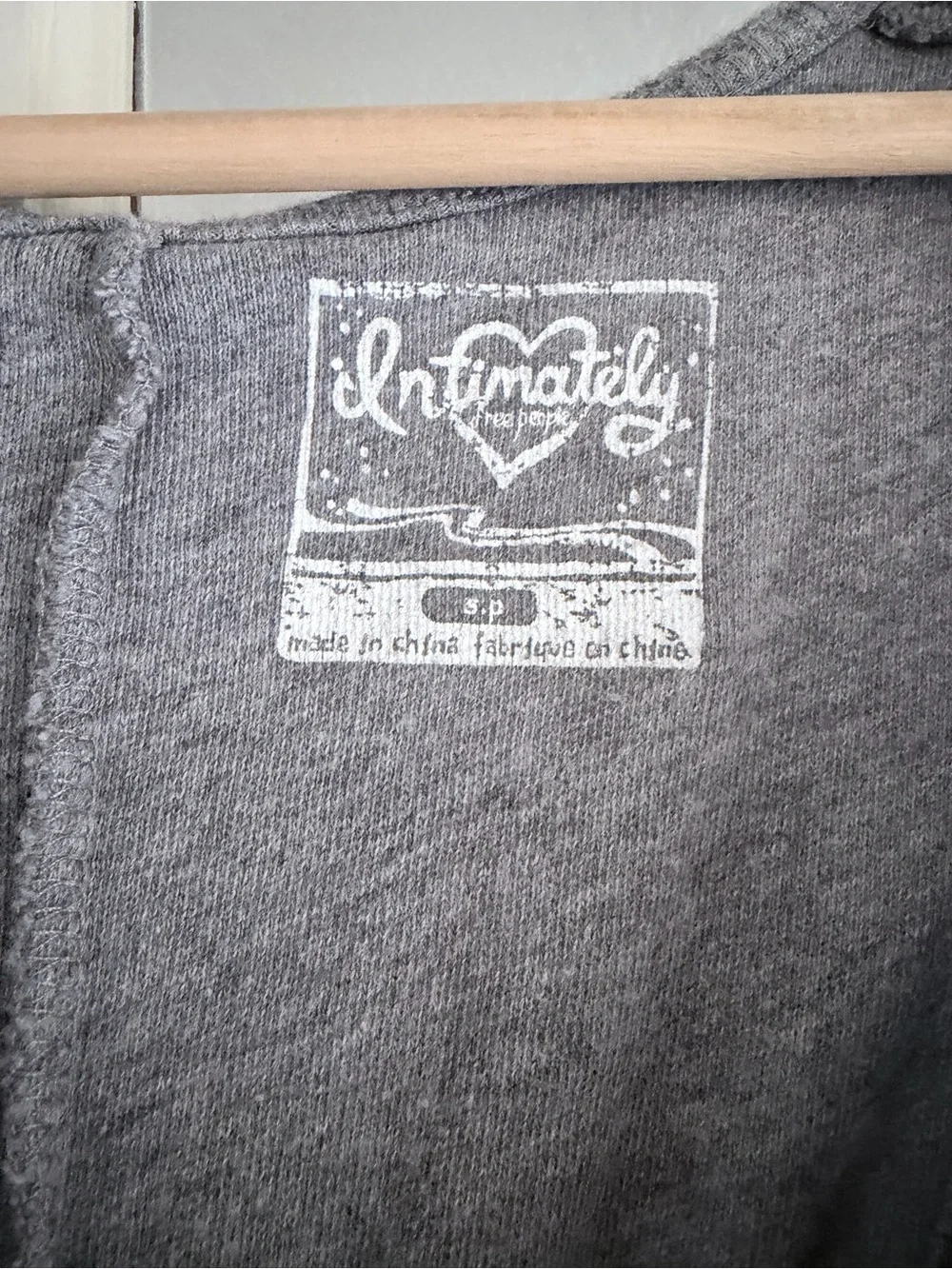 Free People Gray Hooded Sleeveless Tank Tunic
